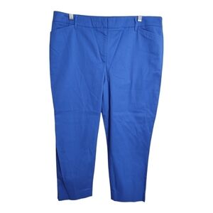Talbots Perfect Crop Plus Size Business Casual Office Preppy Vacation Pants‎ 14
